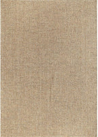 Easy Jute Rugs 5x7 Natural Color Living Room Indoor Outdoor Area Rug for Farmhouse Patio and Kitchen Rug High Traffic Washable Easy to Clean Solid Boho Woven Design Outside Carpet (5 x 7)