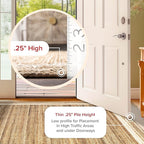 Nuloom Rikki Off-White/Natural, 2'6" x 6', Coastal Braided, Jute, Soft and Textured, High Traffic, Stain Resistant, Easy Clean, Durable Runner for Bedroom, Living Room, Dining, Foyer, Entryway