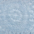 Better Trends Rio Collection is Super Soft and Light Weight in Floral Design 100% Cotton Tufted Unique Luxurious Machine Washable Tumble Dry, Standard Sham, Blue