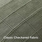 Woaboy Linen Check Throw Pillow Covers Set of 2 - Light Olive Green Farmhouse Modern Boho Vintage Decorative Cushion Covers Spring Home Decorfor Sofa Couch Bedroom Living Room 20x20 Inch