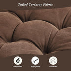 Meditation Floor Pillow 22×22 Inch 1 Pack Large Floor Cushions for Adults Square Tufted Corduroy Floor Pillows for Yoga Living Tatami Room Coffee
