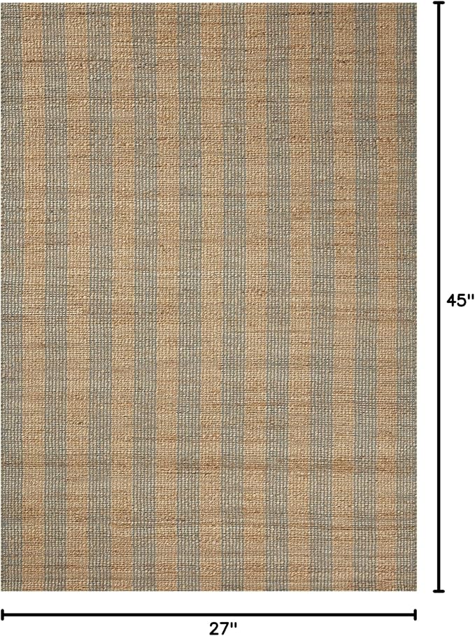Loloi Chris Loves Julia Judy Collection JUD-04 Natural/Sky 2'-3" x 3'-9" Accent Rug