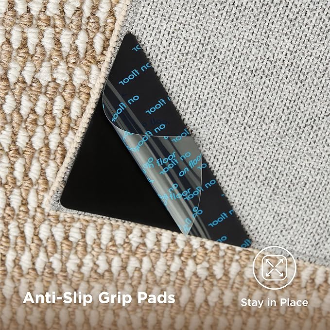 Bedsure 9x12 Faux Wool Area Rugs for Living Room, Machine Washable Carpet, Non-Slip Backing, Pet Friendly Throw Rug for Bedroom Dining Room, Natural Ivory