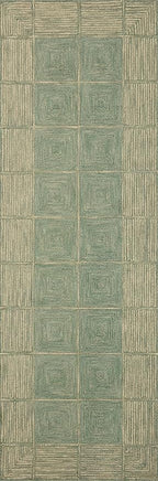 Loloi Chris Loves Julia Francis Collection FRA-02 Green/Natural 5'-0" x 7'-6" Area Rug