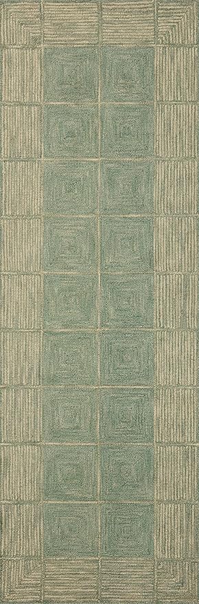 Loloi Chris Loves Julia Francis Collection FRA-02 Green/Natural 5'-0" x 7'-6" Area Rug