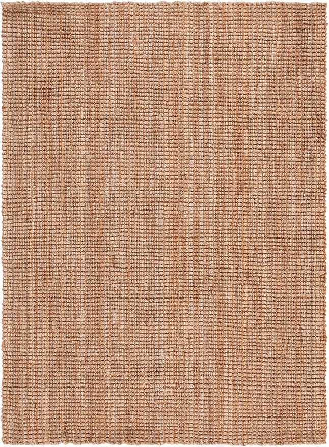 SAFAVIEH Natural Fiber Collection Area Rug - 3' x 5', Natural, Rustic Farmhouse Style, Handmade Jute, Ideal for The Living Room, Bedroom, Dining Room (NF676A-3)