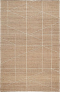 Dash & Albert Judson Natural/Ivory Handwoven Jute Rug, 8.5 X 11.5 Feet, Ivory Graphic Pattern