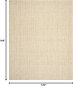 SAFAVIEH Natural Fiber Collection Area Rug - 10' x 14', Ivory, Handmade Farmhouse Jute, Ideal for High Traffic Areas in Living Room, Bedroom (NF730A)