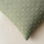 MIULEE Pack of 2 Decorative Burlap Linen Spring Throw Pillow Covers Farmhouse Pillowcases Modern Rustic Woven Textured Cushion Cover for Sofa Couch Bed 20x20 Inch Sage Green