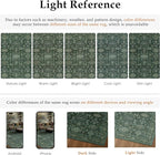 5x7 Washable Area Rug for Living Room Bedroom Vintage Green Soft Low Pile Carpet Traditional Retro Non Slip Throw Rug for Dining Room Entryway Indoor Dorm Kitchen