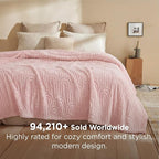 Bedsure GentleSoft Fleece King Size Blanket for Bed - Super Soft & Cozy, Fluffy Blankets for Women & Girls, Ideal for Sofa & Couch, Pink, 108x90 Inches