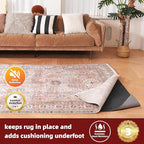 BAGAIL Felt and Natural Rubber Backing Rug Pads 1/4” Thick, 8 x 10 Ft Non Slip Carpet Gripper Keep Rugs in Place, Under Area Rug Protective Cushioned Pads, Carpet Runners, Hardwood Floors Protection