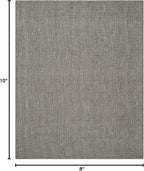 SAFAVIEH Area Rug 8x10 - Natural Fiber Collection - Large - Light Grey, Handmade Chunky Textured Jute, Thick (NF447G)