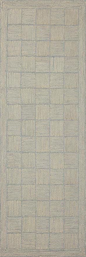 Loloi Chris Loves Julia Francis Collection FRA-03 Silver/Sky 2'-6" x 7'-6" Runner Rug
