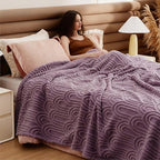 Bedsure GentleSoft Fleece King Size Blanket for Bed - Super Soft & Cozy, Fluffy Blankets for Women & Girls, Ideal for Sofa & Couch, Light Purple, 108x90 Inches