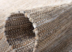 SAFAVIEH Vintage Leather Collection Accent Rug - 2' x 3', Beige, Handmade Boho Fringe Leather & Jute, Ideal for High Traffic Areas in Entryway, Living Room, Bedroom (VTL203B)