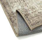 Sage Area Rug 6x9 for Living Room Washable Vintage Carpet Low Pile Non Slip Distressed Soft Traditional Retro Oriental Large Accent Throw Rug Office Bedroom Dining Room Playroom