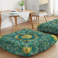 Mandala Meditation Cushion, Boho Meditation Mat, Meditation Pillows for Sitting on Floor, Cushions for Sitting in Home and Outdoor, Square Floor Pillow Cushion Seating for Yoga Accessories 22'' X 22''
