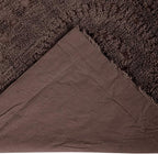 Better Trends Rio Collection is Super Soft and Light Weight in Floral Design 100% Cotton Tufted Unique Luxurious Machine Washable Tumble Dry, Euro Sham, Chocolate
