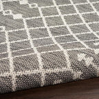 Nourison Home Positano Charcoal 7' x 10' Area Rug - Easy Clean, Non Shedding, Bed Room, Living Room, Dining Room, Kitchen (7' x 10')
