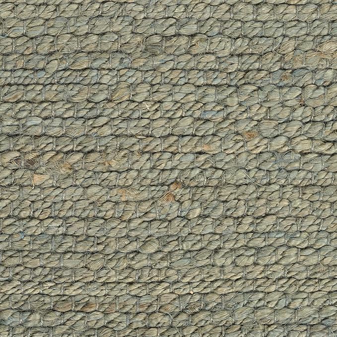 Nourison Home Natural Jute Sage 4' x 6' Area Rug - Easy Clean, Non Shedding, Bed Room, Living Room, Dining Room, Kitchen (4' x 6')