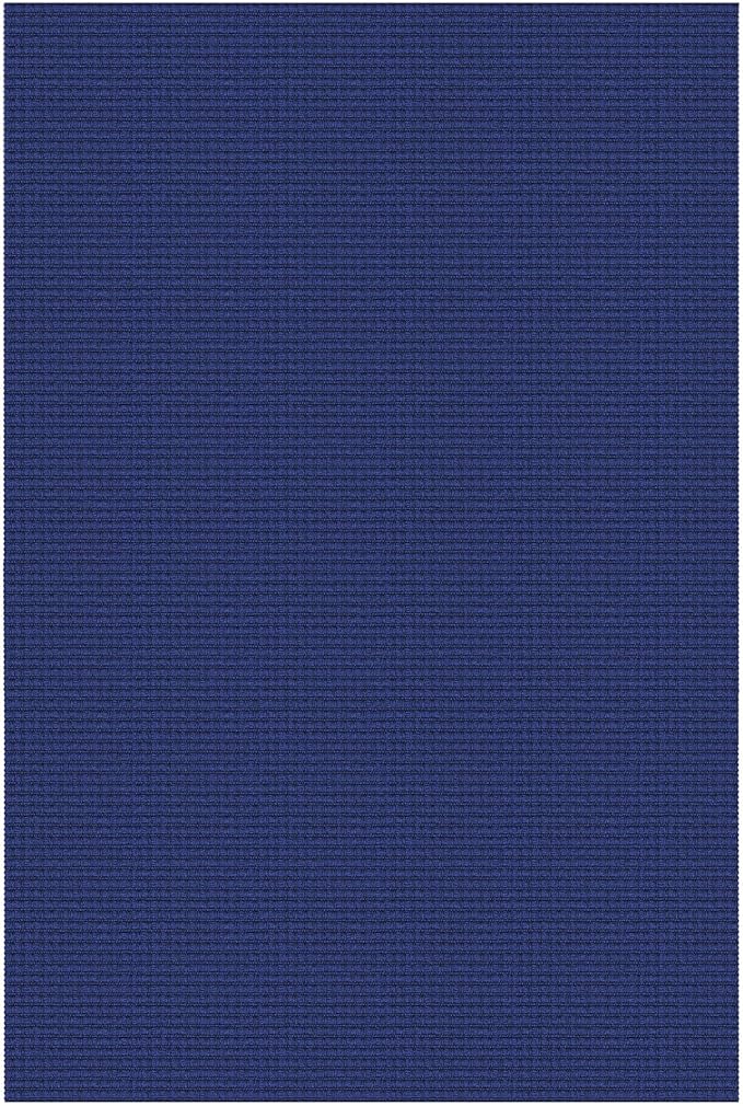EARTHALL Woven Area Rug 4x6 Ft Washable Rugs for Entryway Non Slip Braided Throw Rugs Bedroom Carpet Cotton Entry Rug Cotton Floor Carpets for Bedroom Dining Room Living Room, Royal Blue/Navy