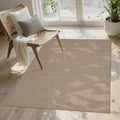 Easy Jute Rug 3x5: Indoor Outdoor Natural Boho Area Rugs for Living Room Patio Washable - Farmhouse Neutral Contemporary Carpet Mat for Entryway Bedroom Kitchen Backyard Sunroom Non Slip