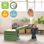 ECR4Kids SoftZone Floor Cushions, Square, Flexible Seating, Hunter Green, 6-Piece