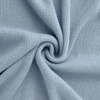 Vonty Light Blue Knitted Blanket with Tassels Fringe 50" x 60", Super Soft Knit Throw Blanket, Farmhouse Decorative Lightweight Blanket for Couch, Bed, Sofa