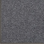 LUMI Ultra Thin Indoor Door Mat for Entrance 36"x56", Non Slip Entryway Mat, Low Profile Doormat, Unique Herringbone Design Carpet for Inside, Patio, Porch, Dark Gray