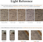 HUGEAR 2'6''x10 Runner Rug Machine Washable Retro Brown Hallway Area Rug Indoor Vintage Rug Floral Low Pile Carpet Soft Throw Rug Bedroom Living Room Office Dining Room Kitchen Laundry Room Non Slip