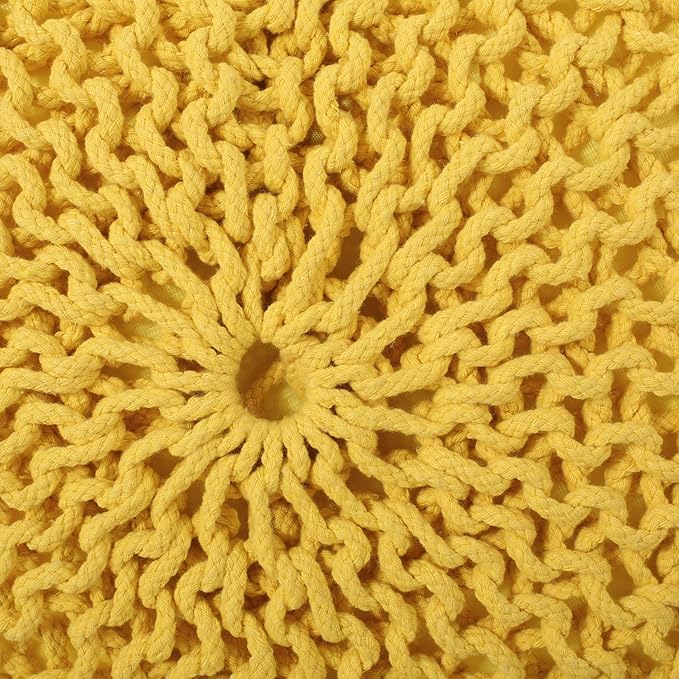 Christopher Knight Home Pouf, Yellow