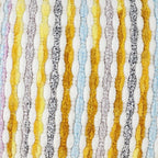 Boho Chenille Striped Pillow Cover 12x20 Inch, Decorative Lumbar Pillow Cover for Couch Bed Sofa Living Room Bedroom Farmhouse Modern Home Decor Accent Pillowcases Set of 2, Yellow White
