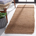 SAFAVIEH Natural Fiber Collection Runner Rug - 2'3" x 11', Natural, Handmade Farmhouse Fringe Jute, Ideal for High Traffic Areas in Living Room, Bedroom (NF731A)