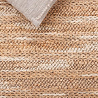 SAFAVIEH Area Rug 9x12 - Natural Fiber Couture - Large - Natural, Handmade Jute & Cotton, Ideal for Living Room, Bedroom, Dining Space (NFC101B)