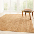 Superior Hand Woven Natural Fiber Reversible High Traffic Resistant Braided Jute Area Rug, 5' x 8'