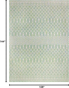 Nourison Home Positano Blue Green 9' x 12' Area Rug - Easy Clean, Non Shedding, Bed Room, Living Room, Dining Room, Kitchen (9' x 12')