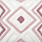 Boho Pillow Covers 18X18 Inch Boho Tufted Throw Pillow Covers Decorative Tassels Cushion Cover Farmhouse Pillow Case for Couch Sofa Bed Living Room Bedroom, Pink