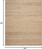 SAFAVIEH Natural Fiber Collection Area Rug - 10' x 14', Natural, Handmade Farmhouse Jute, Ideal for High Traffic Areas in Living Room, Bedroom (NF732A)