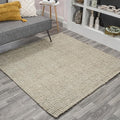JONATHAN Y Pata Hand Woven Chunky Jute Gray 9x9 Square Indoor Area Rug, Bohemian, Rustic, Cottage, Easy-Cleaning for Living Room, Bedroom, Kitchen, Non-Shedding (NRF102C-9SQ)
