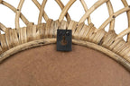 Creative Co-Op Oval Woven Bamboo Wall Mirror
