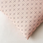 MIULEE Pack of 2 Cute Decorative Burlap Linen Valentine Throw Pillow Covers Farmhouse Pillowcases Modern Rustic Woven Textured Cushion Cover for Sofa Couch Bed 20x20 Inch Pink