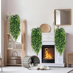 Waipfaru 8Pcs Fake Hanging Plants 2.7ft Fake Plants UV Resistant Fake Vines Artificial Decor for Indoor Outdoor Party Wall Porch Wedding Decoration