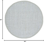 SAFAVIEH Natural Fiber Collection 7' Round Grey NF730F Handmade Farmhouse Premium Jute Area Rug