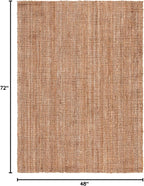 SAFAVIEH Natural Fiber Collection Area Rug - 4' x 6', Natural, Rustic Farmhouse Style, Handmade Jute, Ideal for The Living Room, Bedroom, Dining Room (NF676A-4)