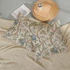 Blue Green Floral Bird Pillow Covers 24x24 Set of 2 Chinoiserie Throw Pillows Green Vintage Flowers Bird Decorative Pillow Cases Outdoor Chinoiserie Decor Farmhouse Cushion Case for Couch Sofa