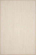 SAFAVIEH Area Rug 6x9 - Natural Fiber Collection - Marble & Linen Color, Sisal, Woven Design with Border (NF143B)