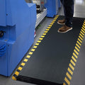 FEATOL Anti Fatigue Mat Industrial, Ergonomic Standing Floor Mat for Work for Stand -Safety Support for Leg & Back Pain(Yellow Border, 20" x 48", 1PC)