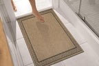 Easy Jute Rugs 2x3 Frame Natural Color Living Room Indoor Outdoor Door Mat for Patio and Kitchen Rug High Traffic Washable Easy to Clean Solid Boho Woven Design Carpet (2 x 3)