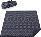 Extra Large Picnic Blankets Waterproof Foldable (80 "x 80") Beach Blanket Waterproof Sandproof,3-Layer Thicking Mat Outdoor Packable Camping Blanket